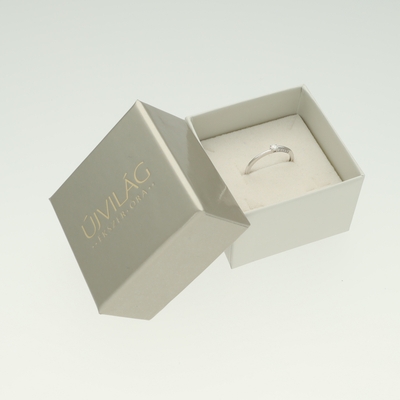 Fehér arany gyűrű 56-os méret (B49225)